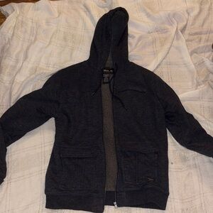 O'Neill Men's Charcoal Zip-Up Sweater